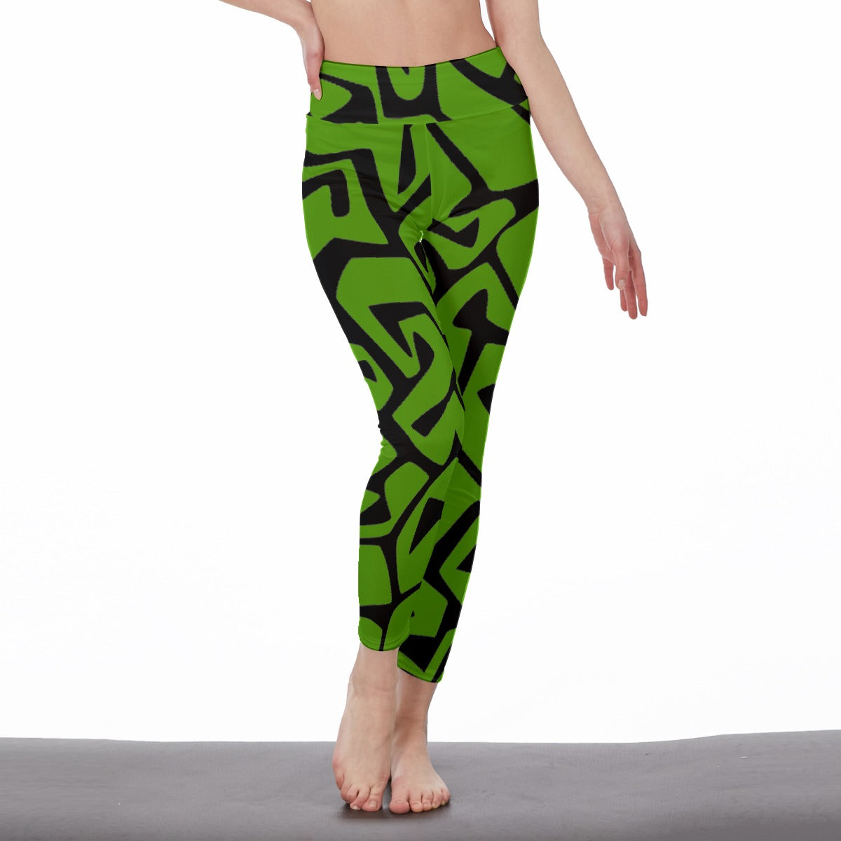 All-Over Print Women's High Waist Leggings | Side Stitch Closure