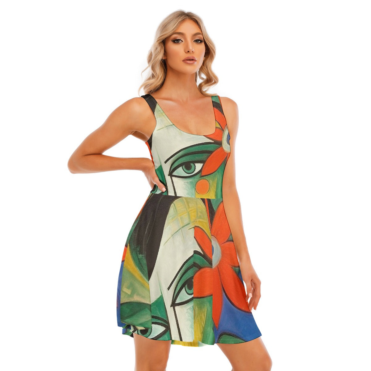 All-Over Print Women's Tank Vest Dress