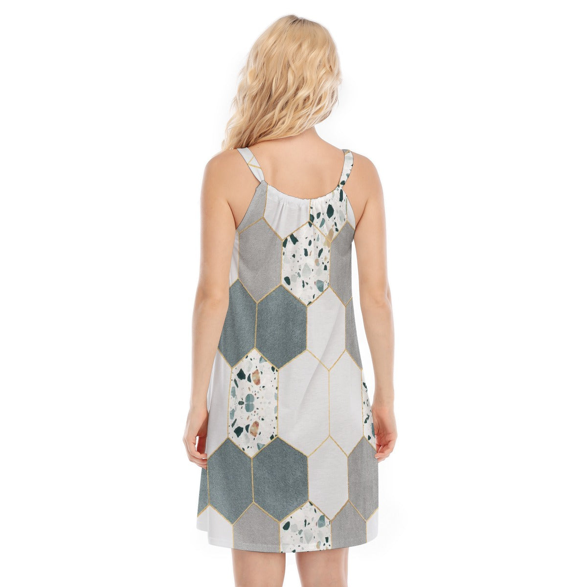 All-Over Print Women's O-neck Cami Dress