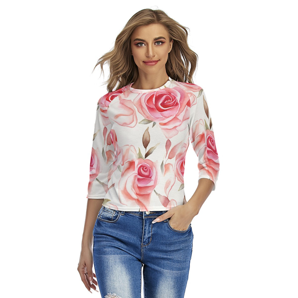 All-Over Print Women's Raglan Sleeves T-shirts