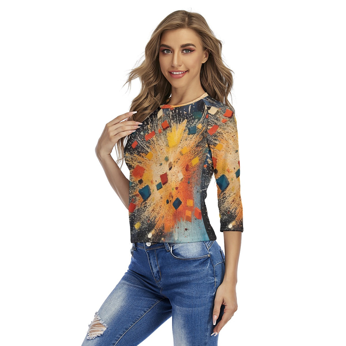 All-Over Print Women's Raglan Sleeves T-shirts