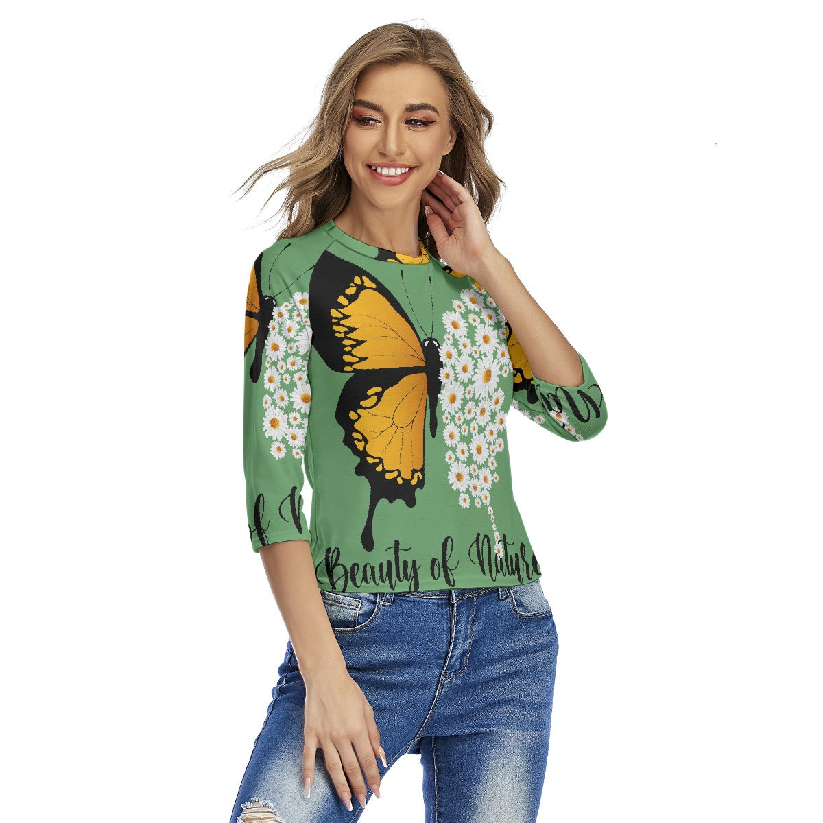 All-Over Print Women's Raglan Sleeves T-shirts