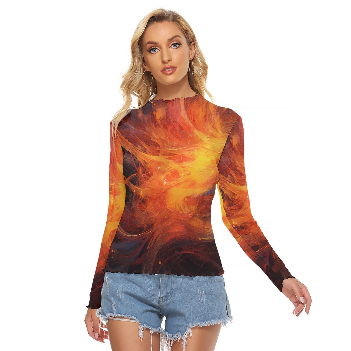 All-Over Print Women's Mesh T-shirt