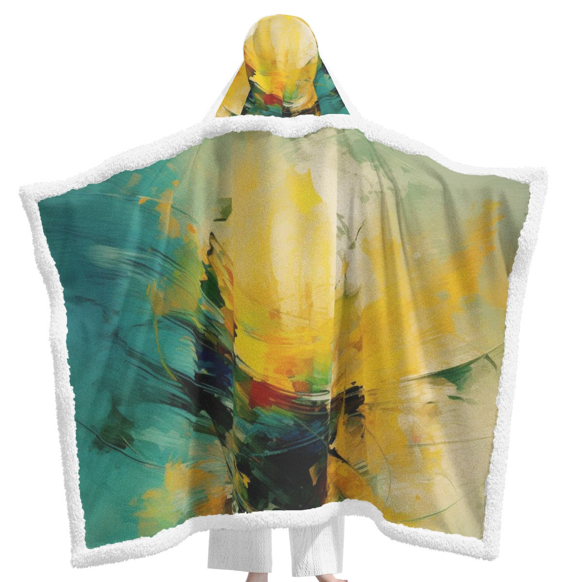 All-Over Print Unisex Wearable Hooded Blanket