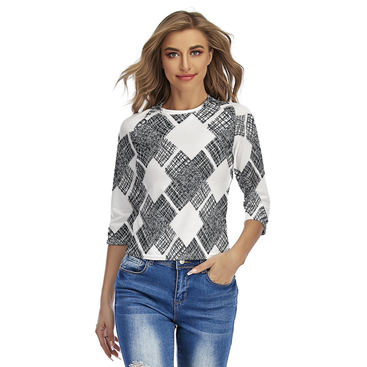 All-Over Print Women's Raglan Sleeves T-shirts