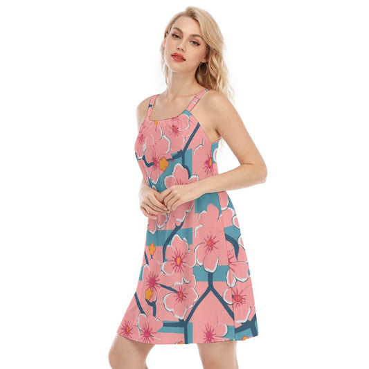 All-Over Print Women's O-neck Cami Dress