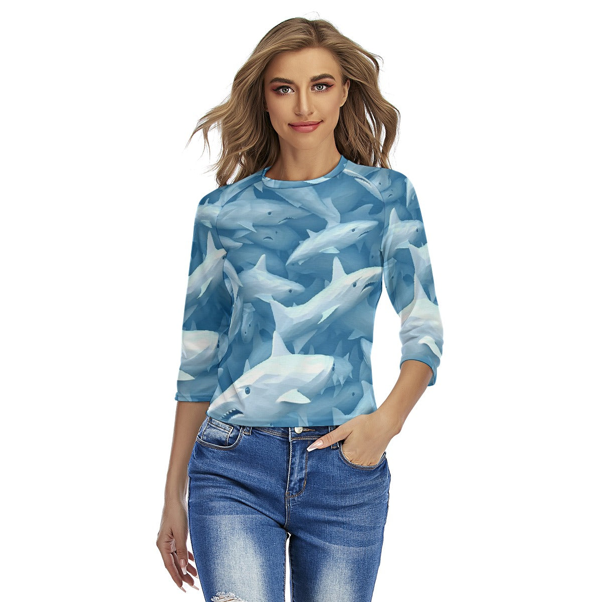 All-Over Print Women's Raglan Sleeves T-shirts