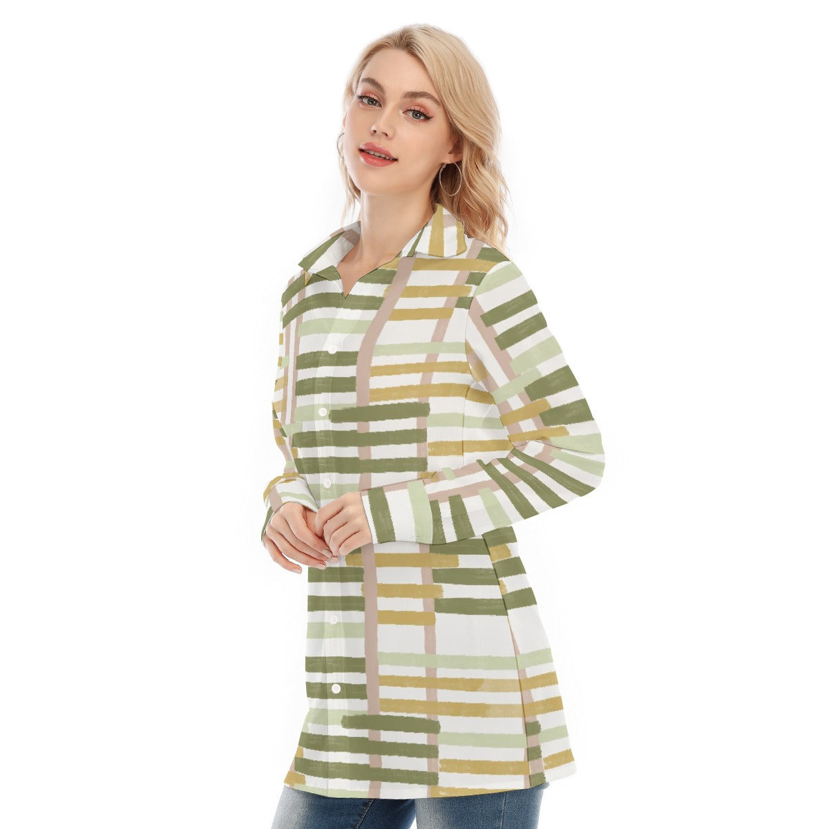 All-Over Print Women's Long Shirt