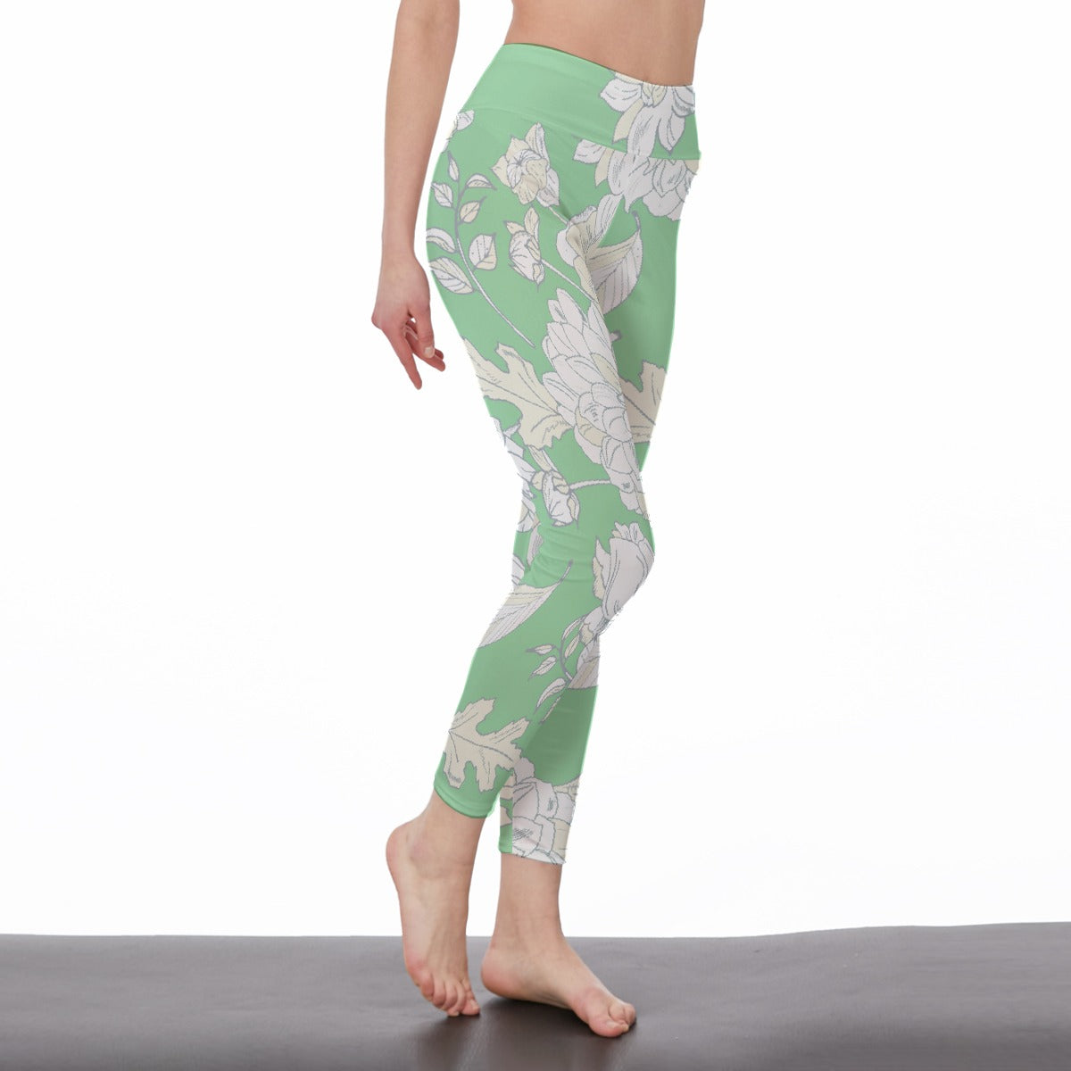 All-Over Print Women's High Waist Leggings | Side Stitch Closure