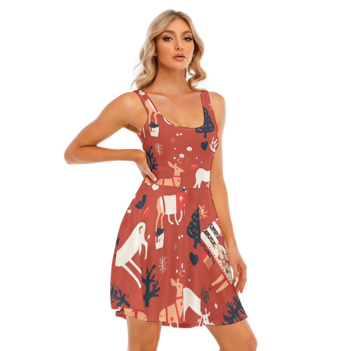 All-Over Print Women's Tank Vest Dress