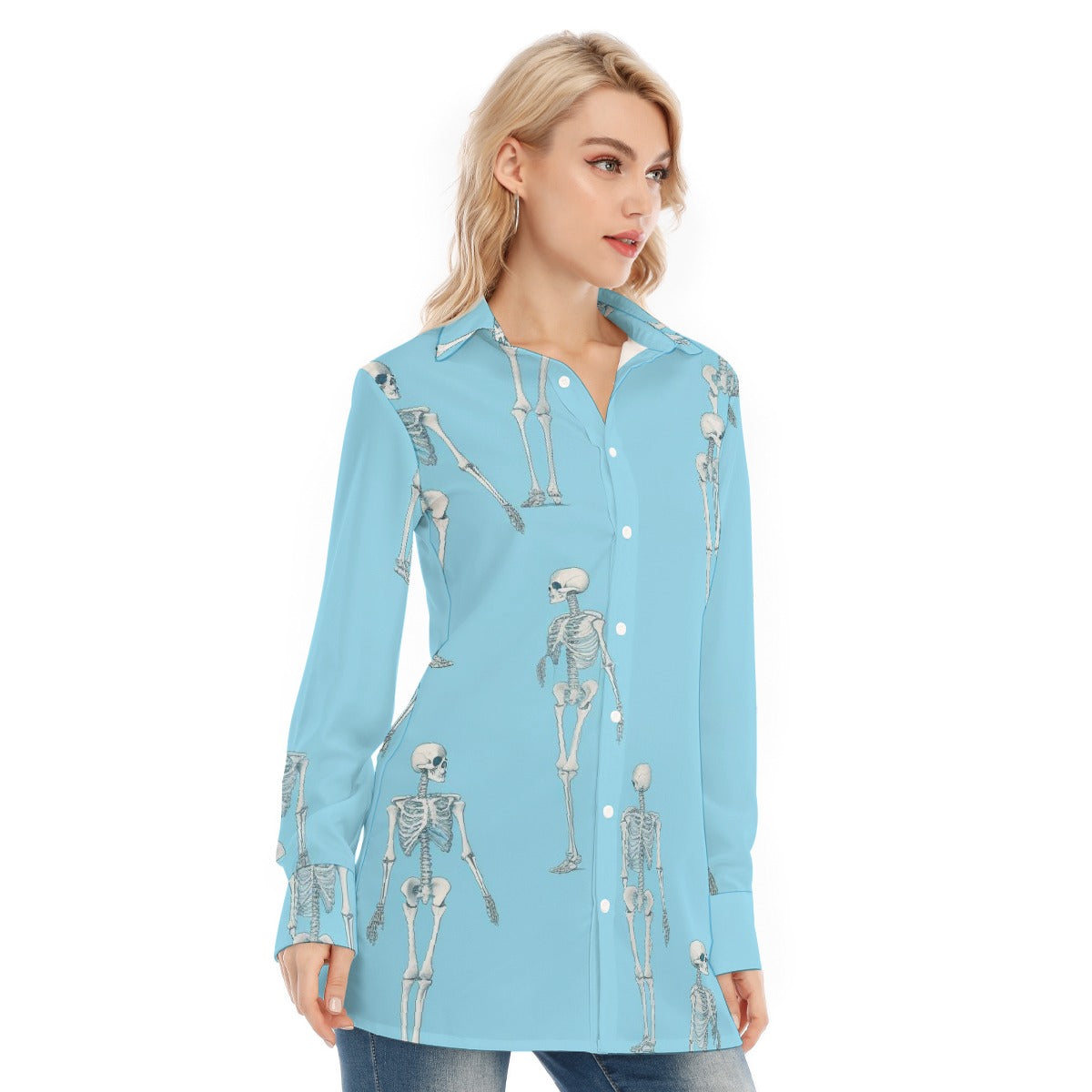 All-Over Print Women's Long Shirt