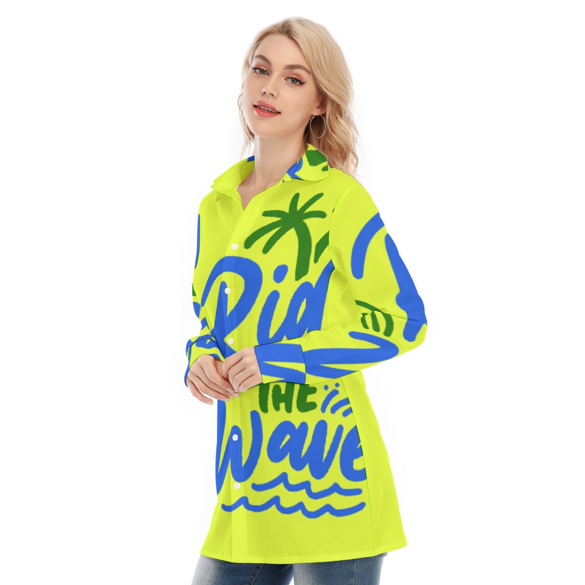 All-Over Print Women's Long Shirt