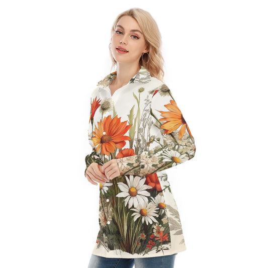 All-Over Print Women's Long Shirt