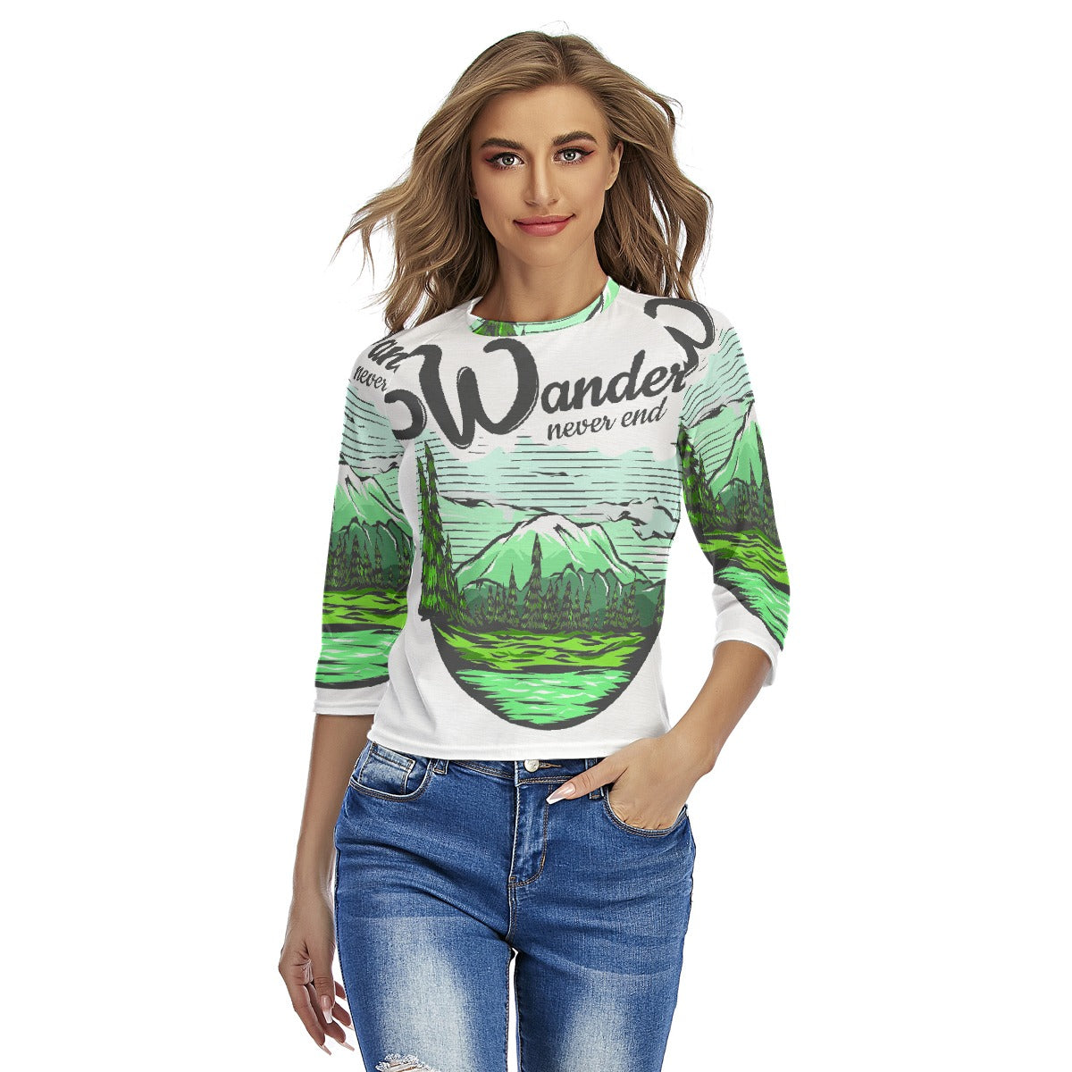 All-Over Print Women's Raglan Sleeves T-shirts