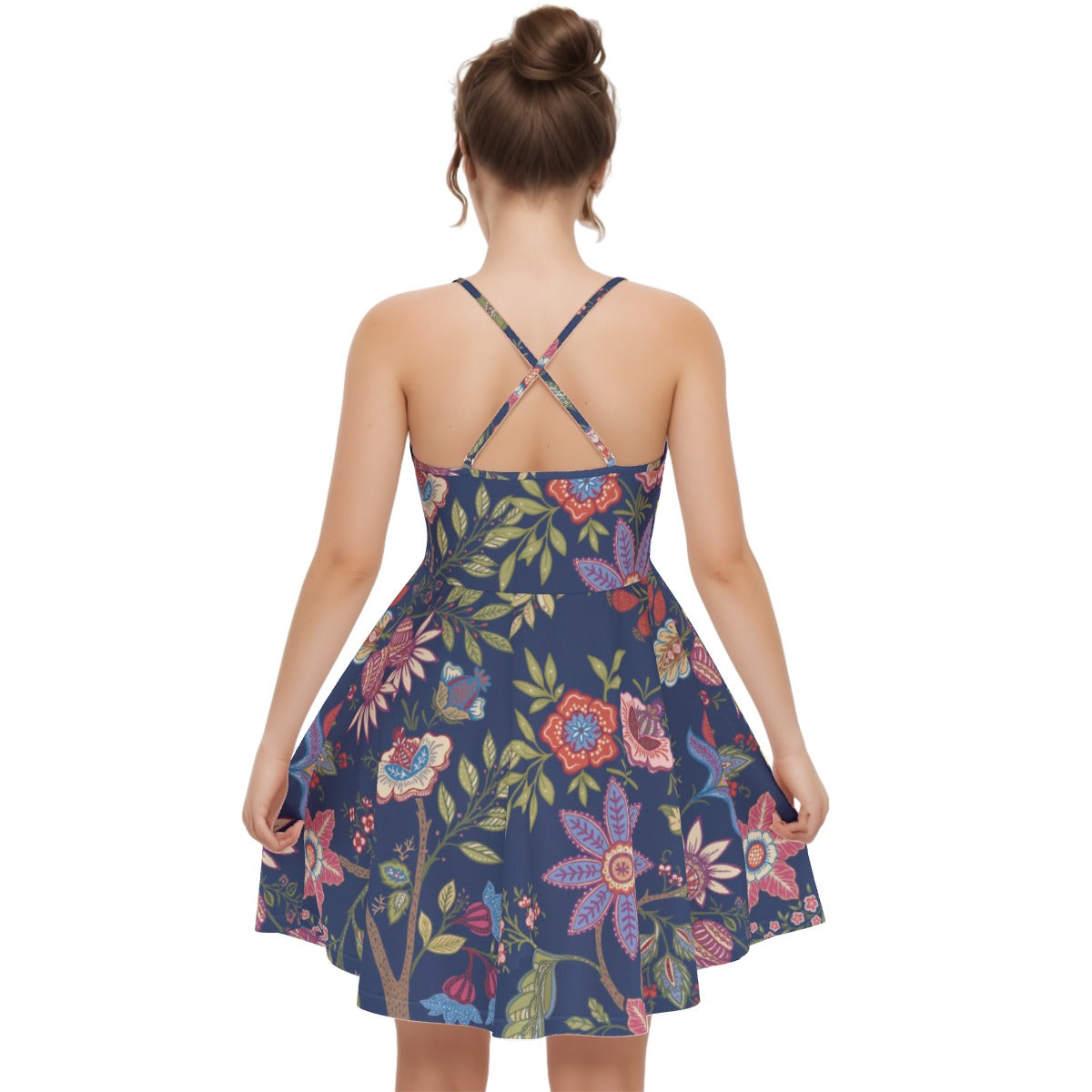 All-Over Print Women‘s Cross Cami Dress