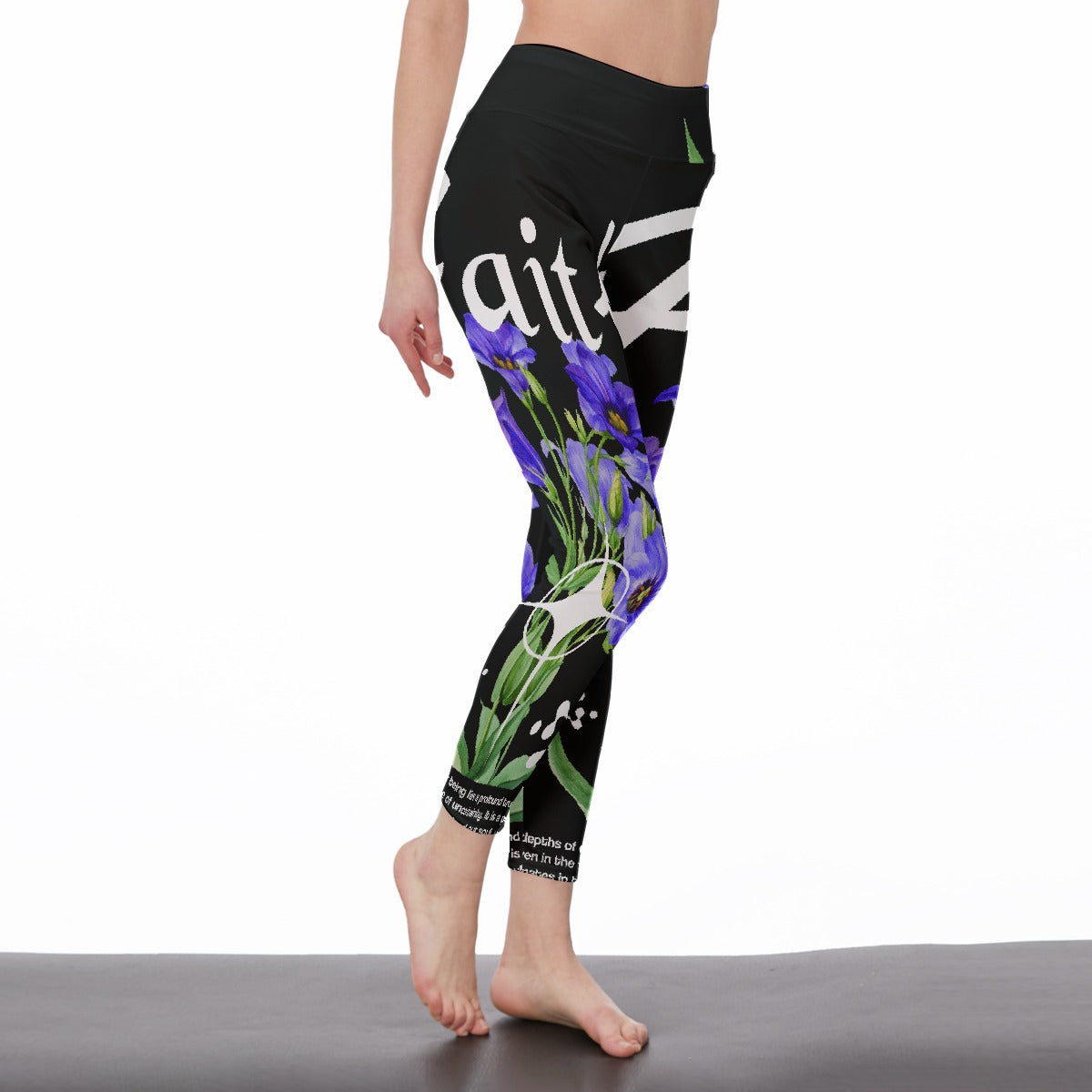 All-Over Print Women's High Waist Leggings | Side Stitch Closure