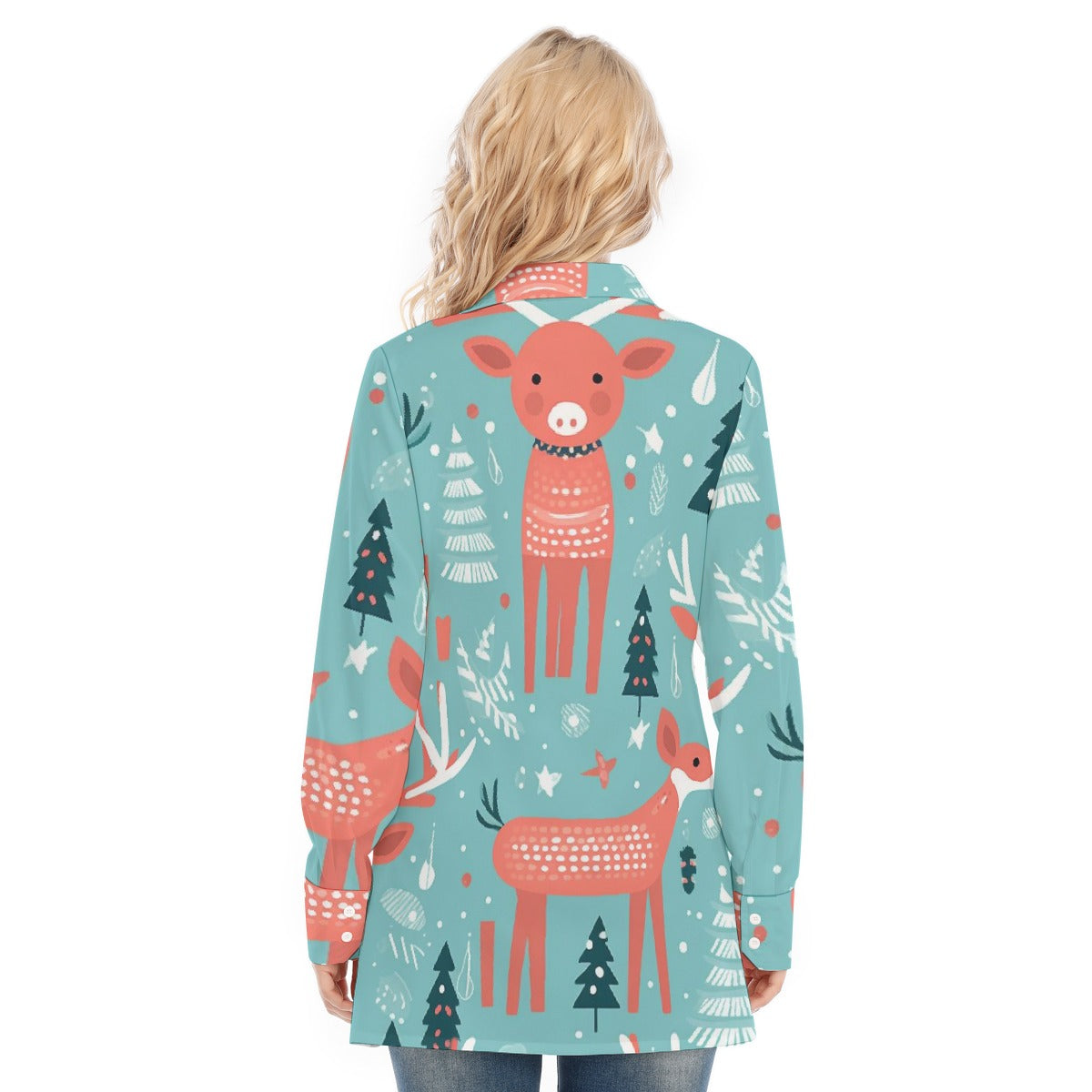 All-Over Print Women's Long Shirt