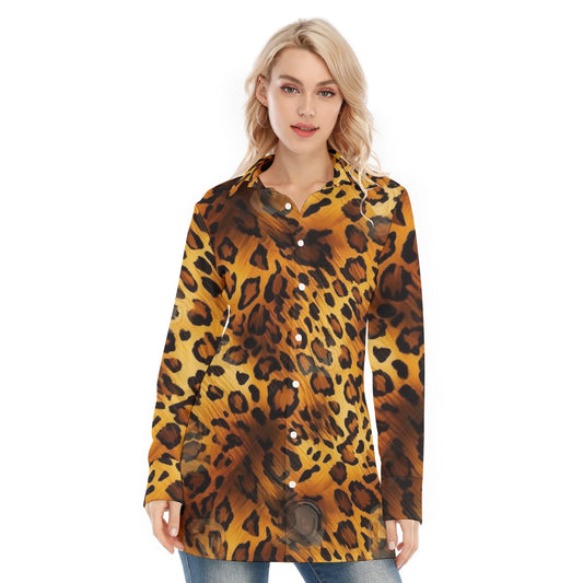 All-Over Print Women's Long Shirt