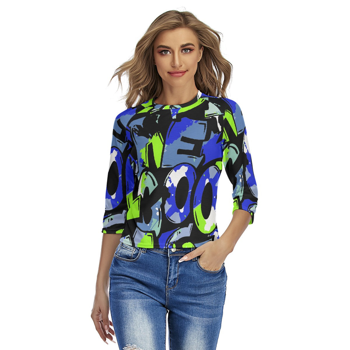 All-Over Print Women's Raglan Sleeves T-shirts