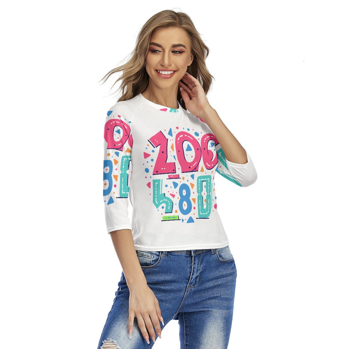 All-Over Print Women's Raglan Sleeves T-shirts