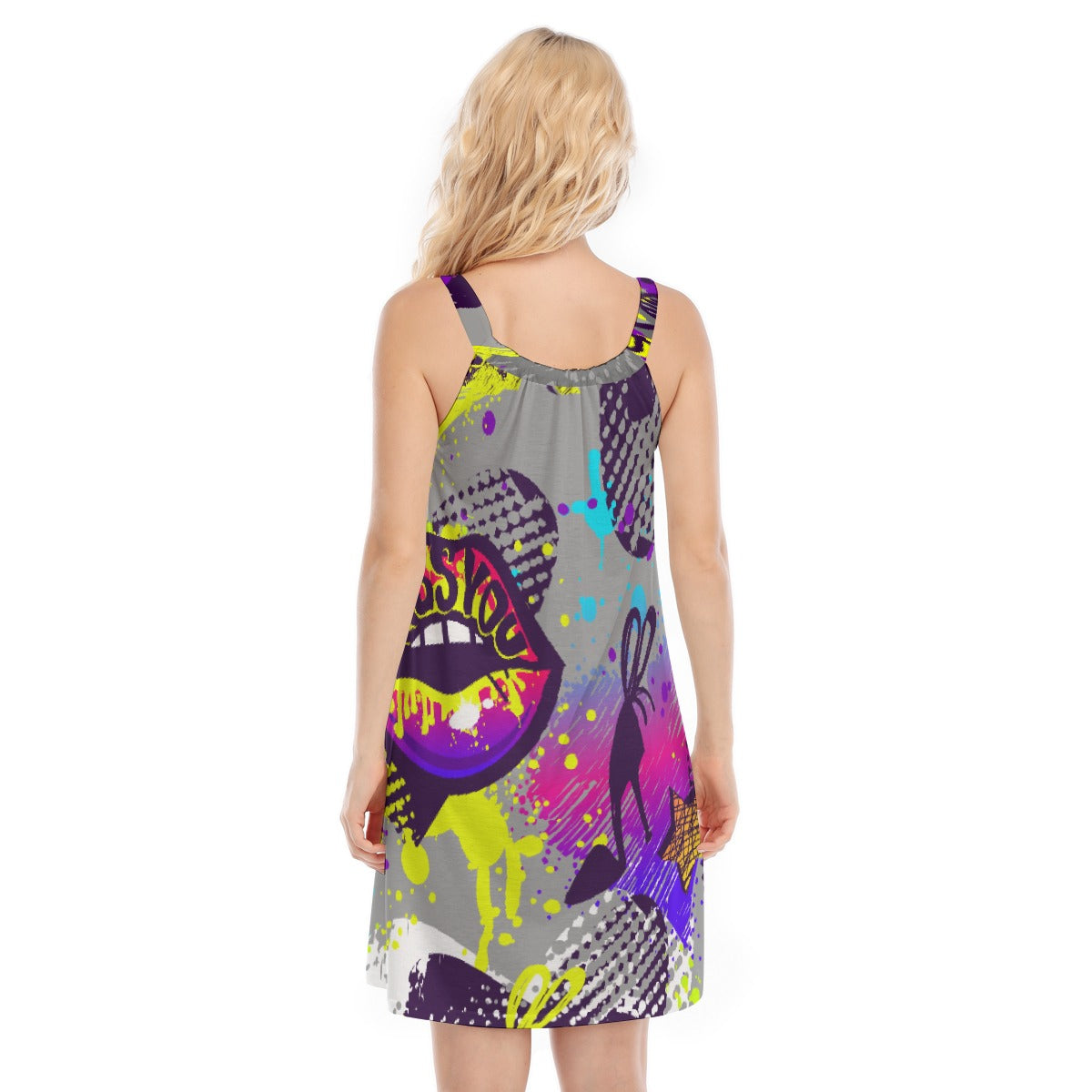 All-Over Print Women's Sleeveless Cami Dress