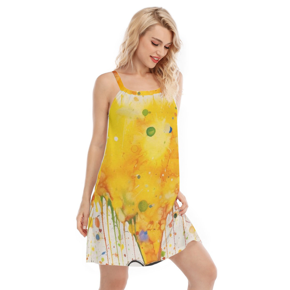 All-Over Print Women's Sleeveless Cami Dress