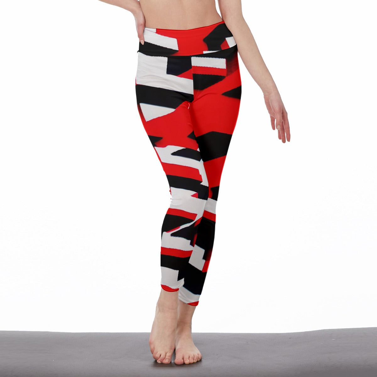 All-Over Print Women's High Waist Leggings | Side Stitch Closure