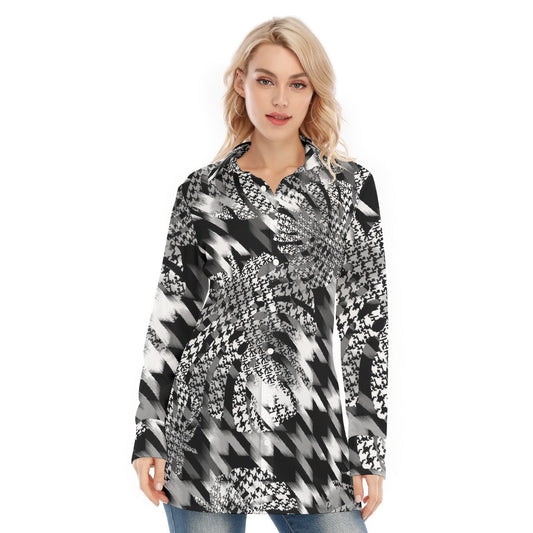 All-Over Print Women's Long Shirt