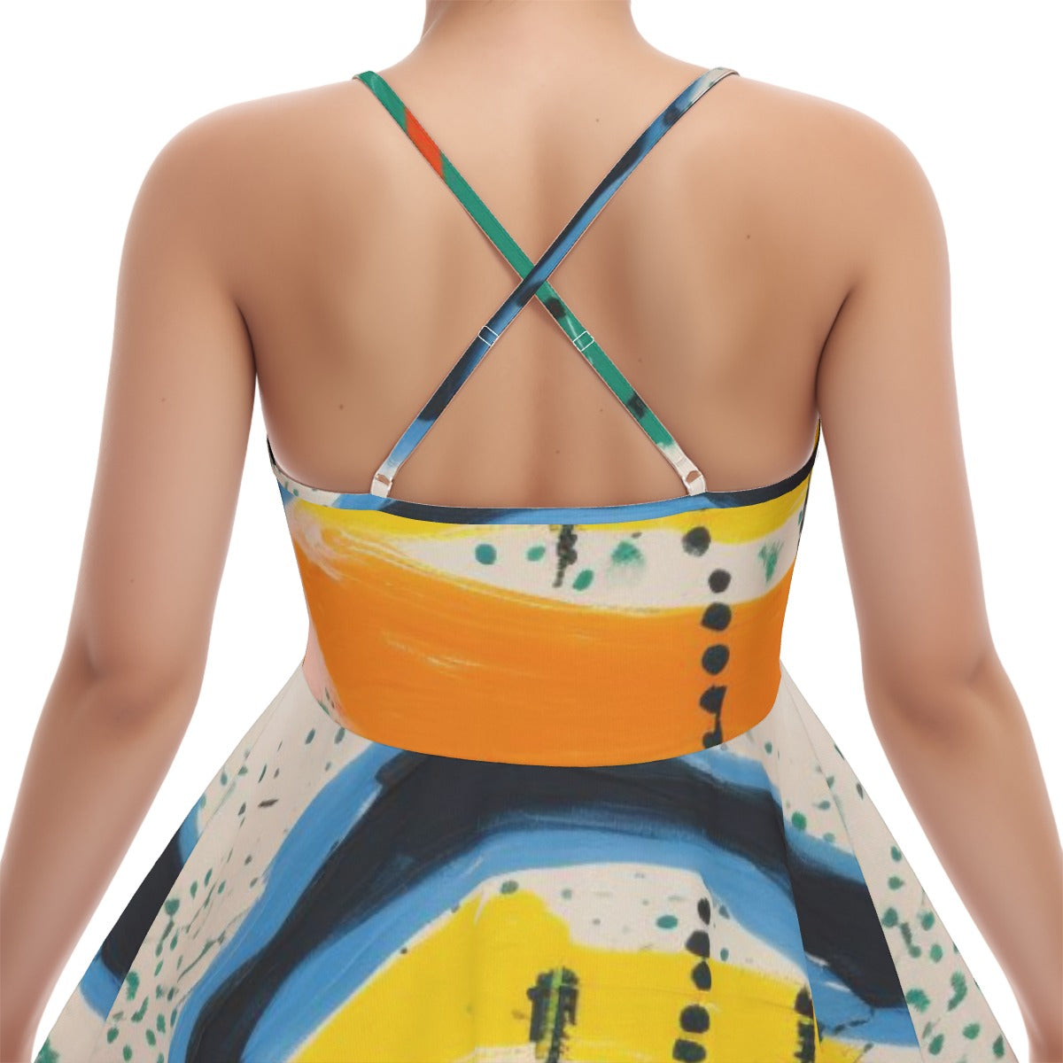 All-Over Print Women‘s Cross Cami Dress