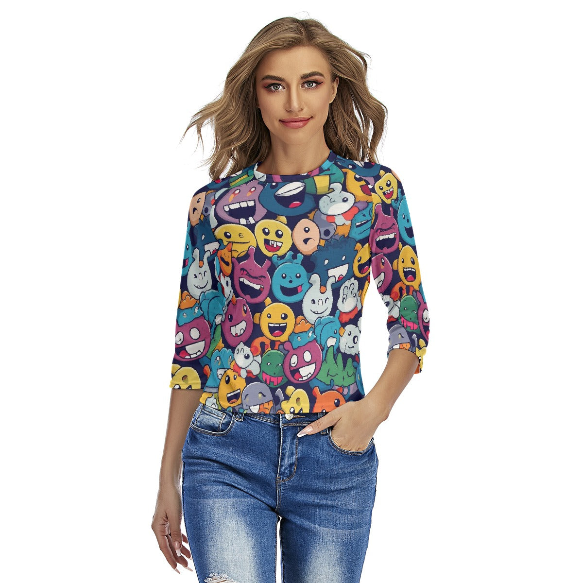 All-Over Print Women's Raglan Sleeves T-shirts