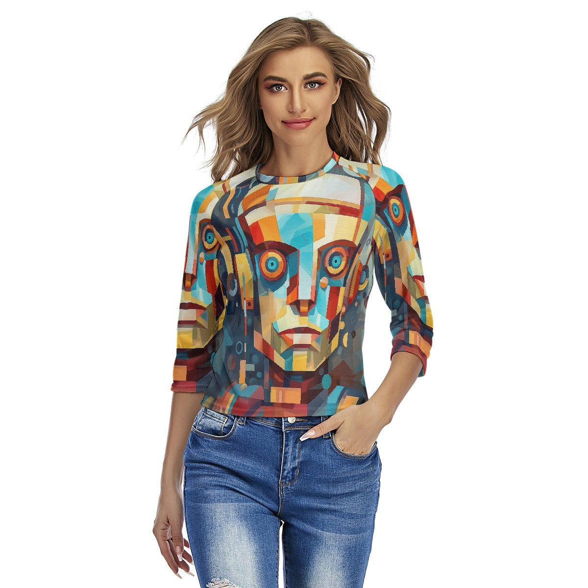 All-Over Print Women's Raglan Sleeves T-shirts