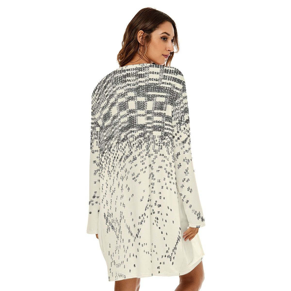 All-Over Print  Women's Loose Crew Neck Dress