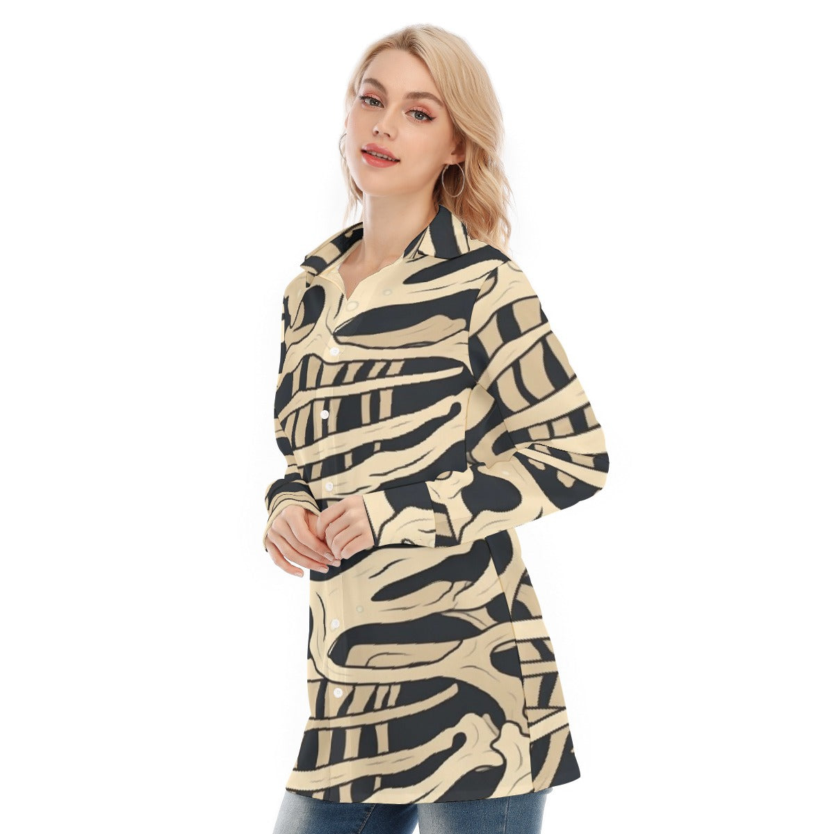 All-Over Print Women's Long Shirt