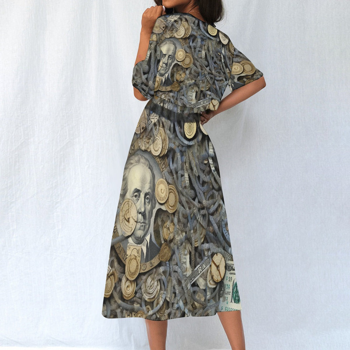 All-Over Print Women's Elastic Waist Dress