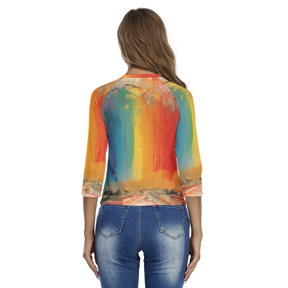 All-Over Print Women's Raglan Sleeves T-shirts