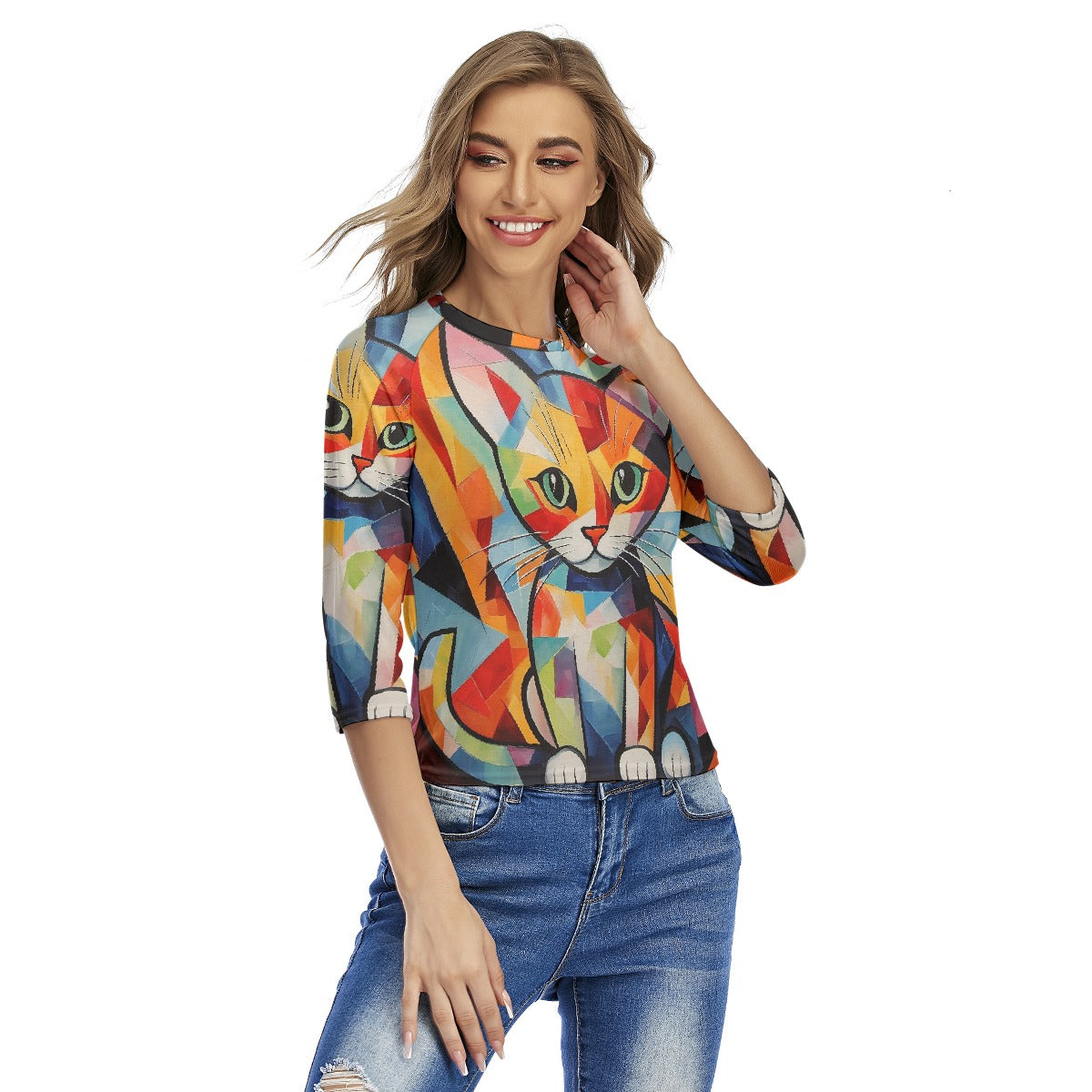 All-Over Print Women's Raglan Sleeves T-shirts