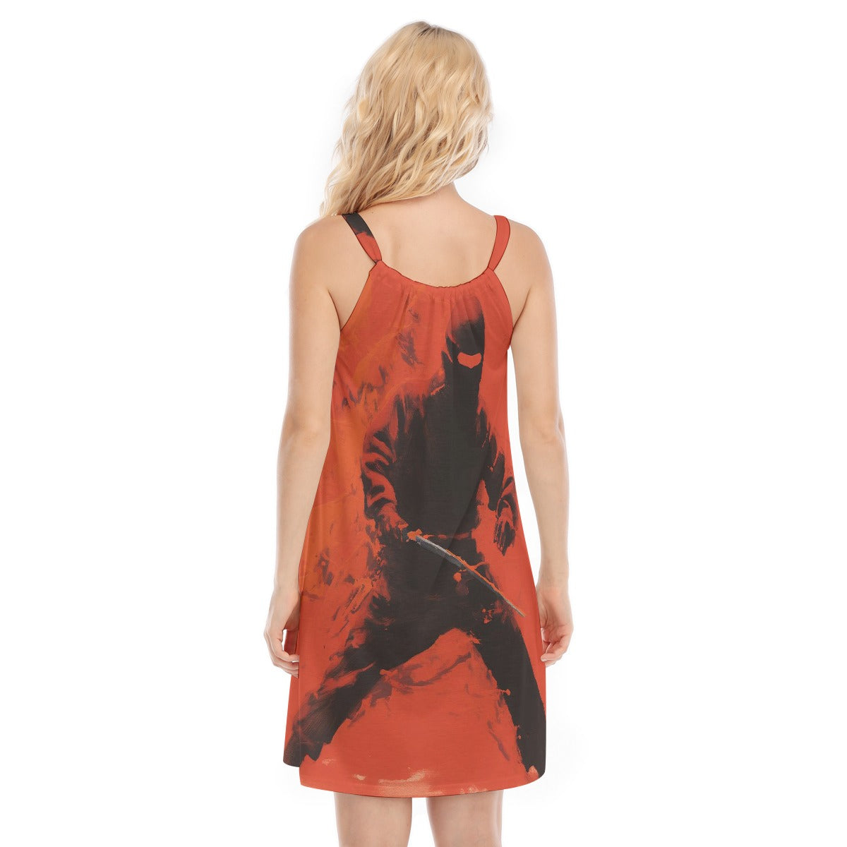 All-Over Print Women's O-neck Cami Dress