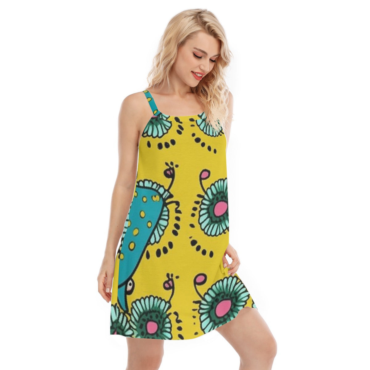 All-Over Print Women's Sleeveless Cami Dress