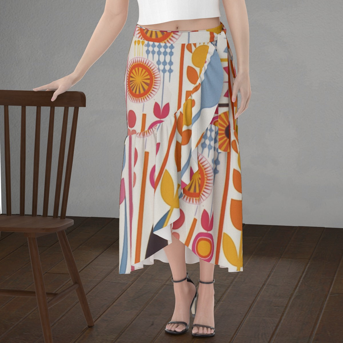 All-Over Print Women's Wrap Skirt