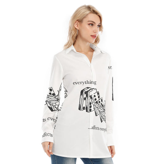 All-Over Print Women's Long Shirt