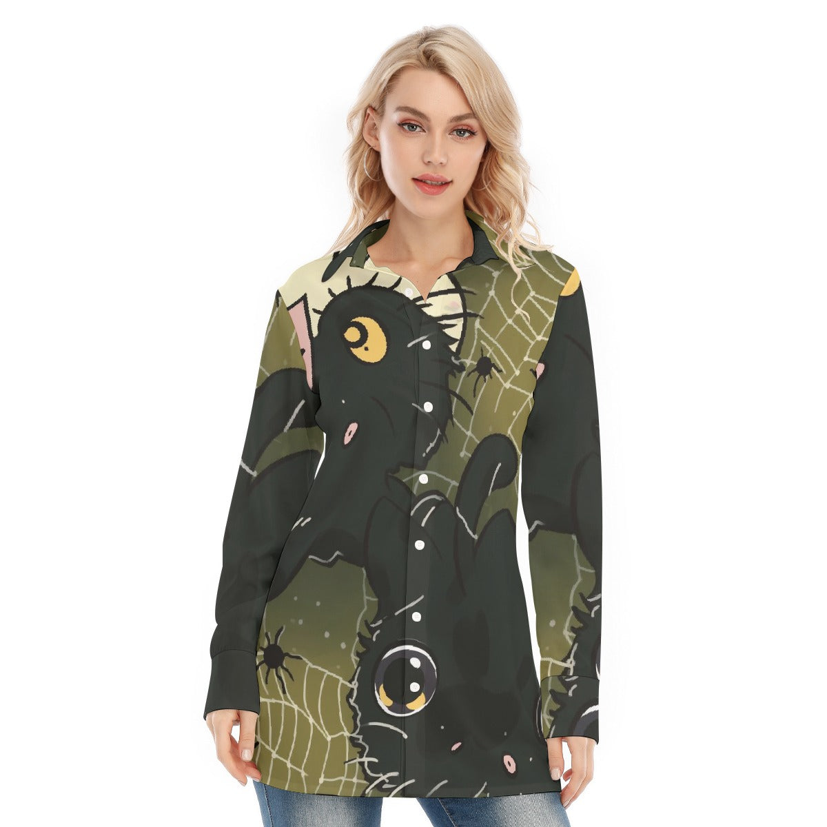 All-Over Print Women's Long Shirt