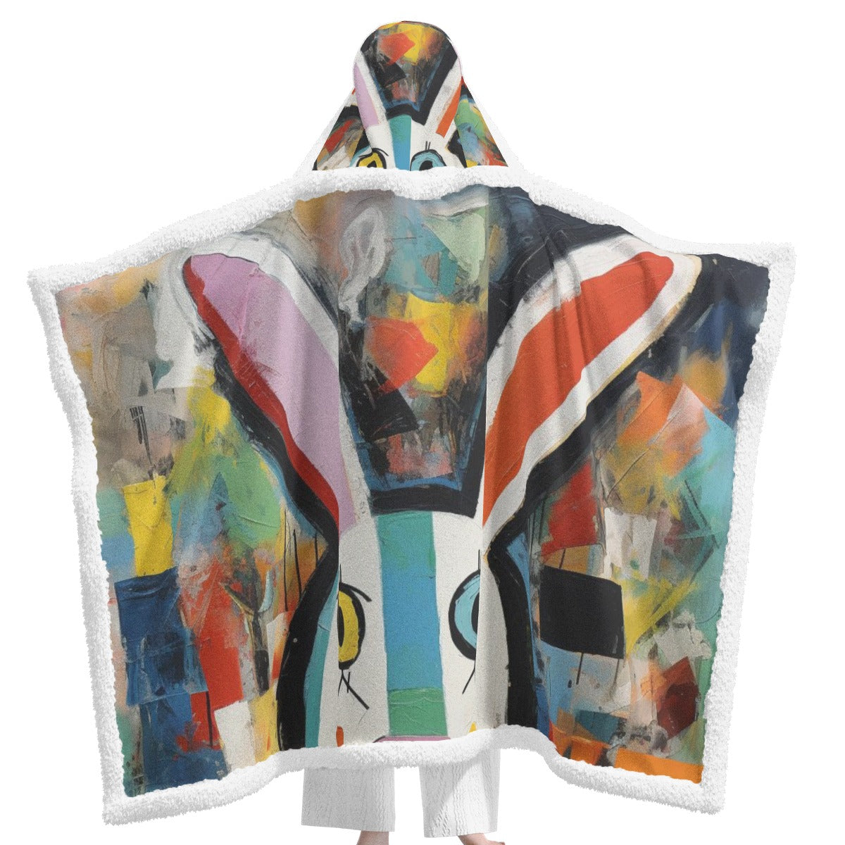 All-Over Print Unisex Wearable Hooded Blanket