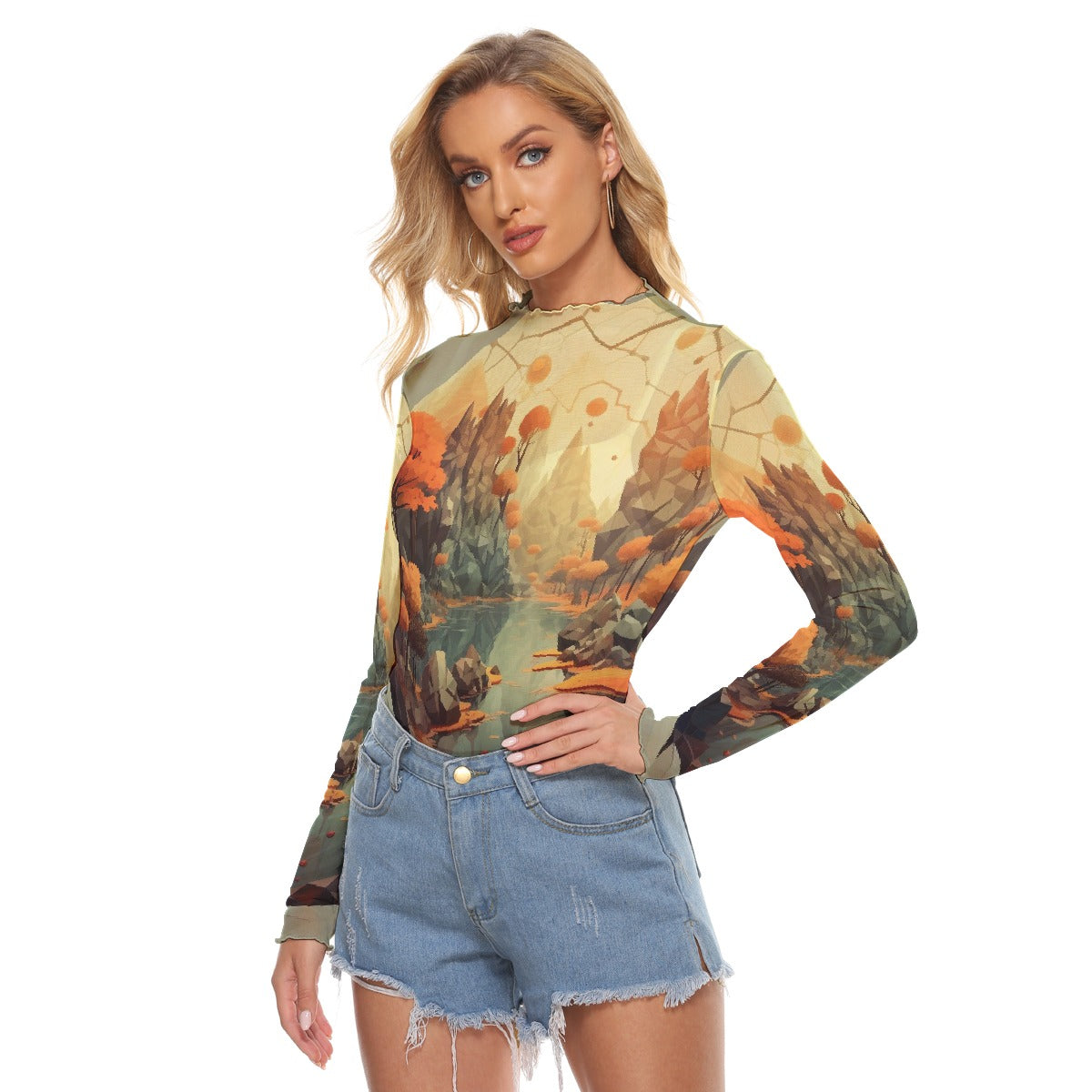 All-Over Print Women's Mesh T-shirt