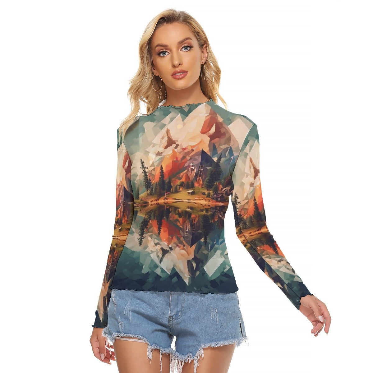 All-Over Print Women's Mesh T-shirt