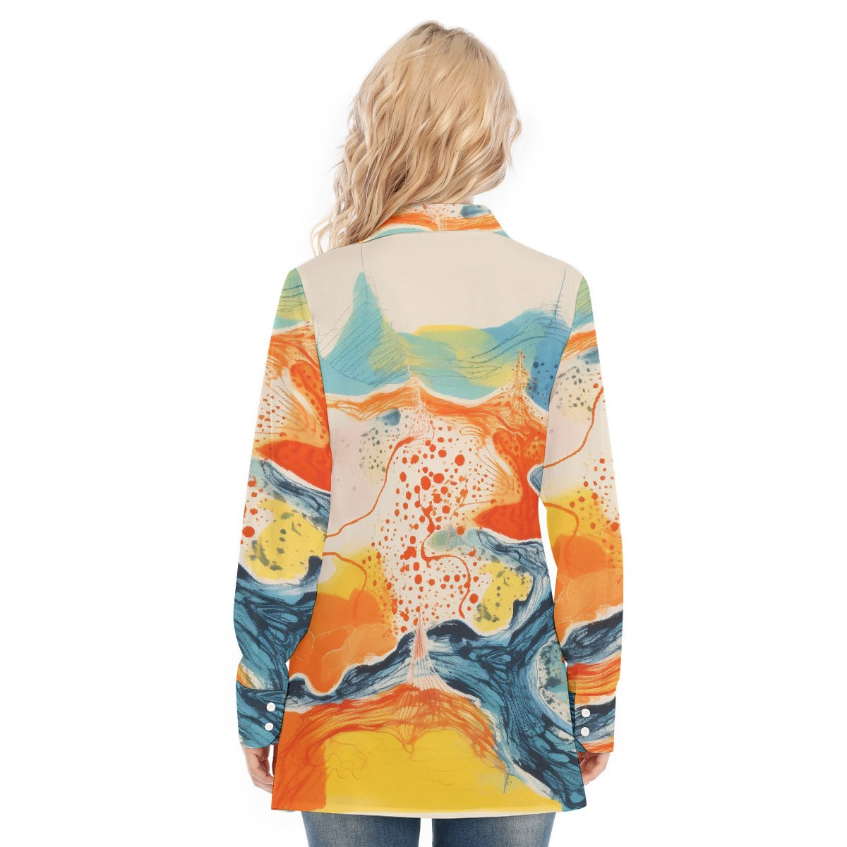 All-Over Print Women's Long Shirt