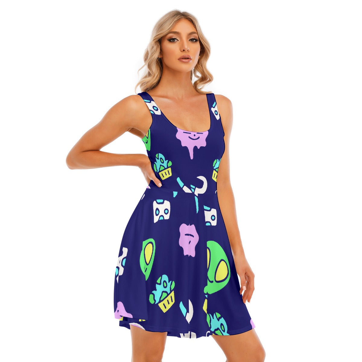 All-Over Print Women's Tank Vest Dress