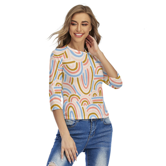 All-Over Print Women's Raglan Sleeves T-shirts