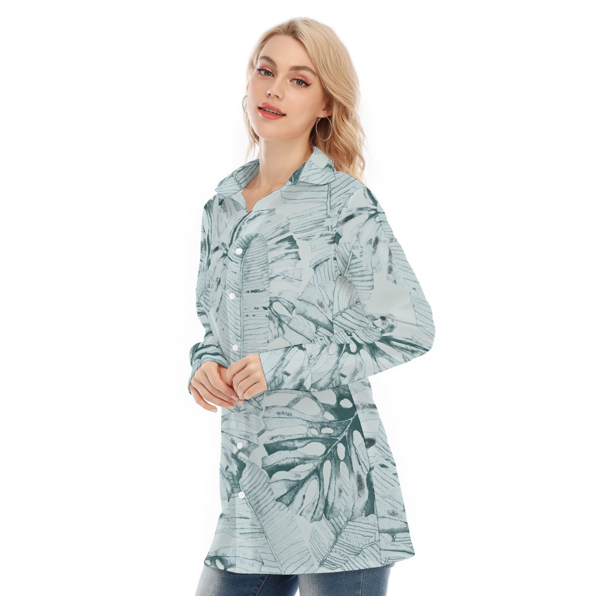 All-Over Print Women's Long Shirt