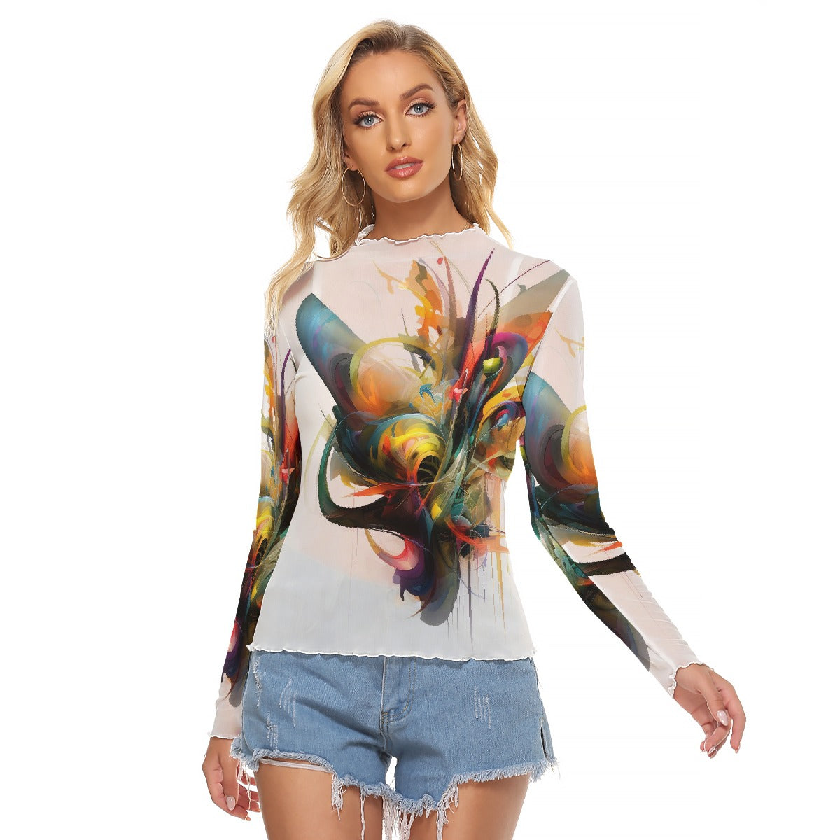 All-Over Print Women's Mesh T-shirt