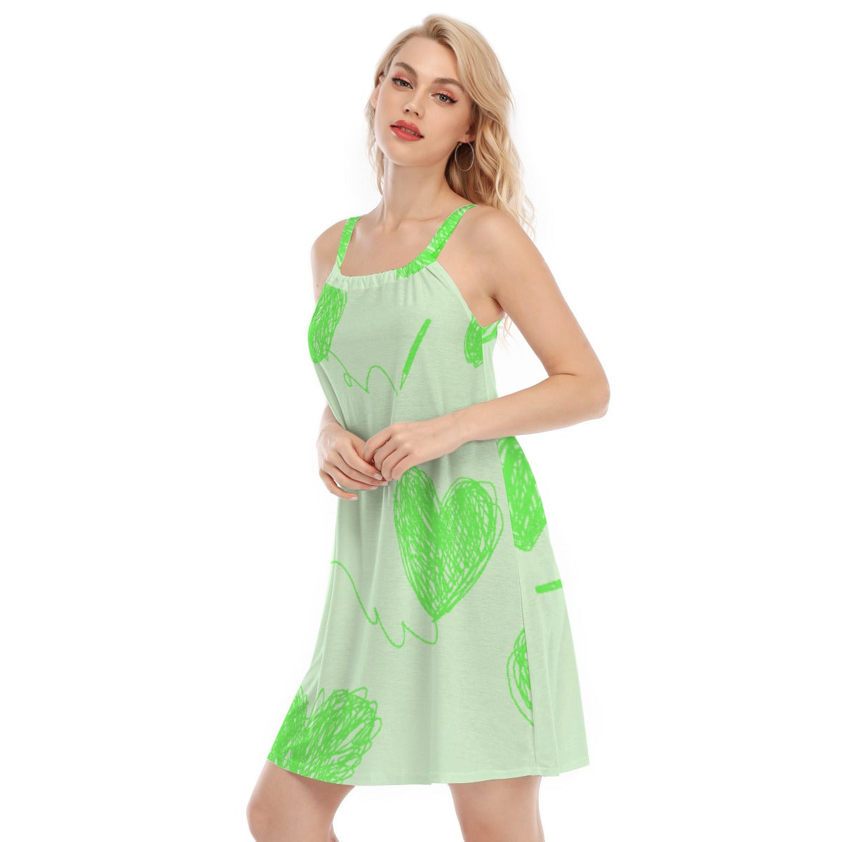 All-Over Print Women's Sleeveless Cami Dress